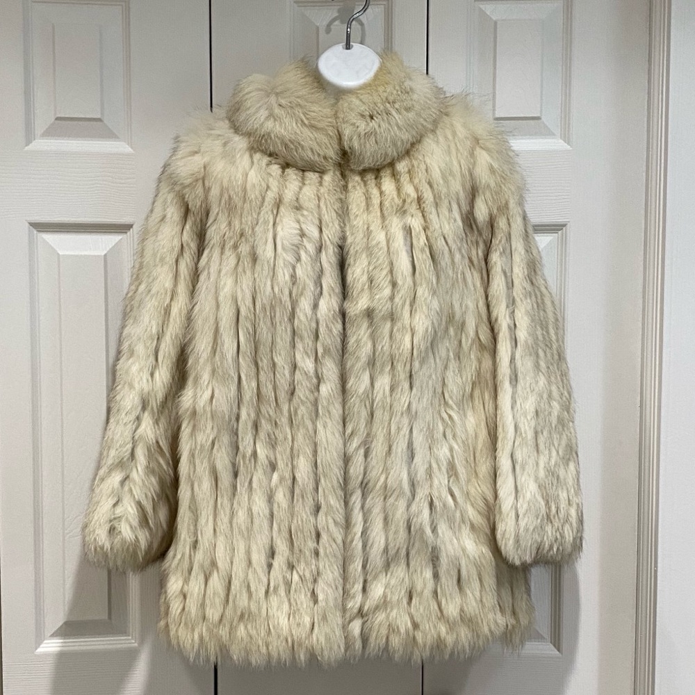 Flemington Blue Fox Fur Coat S